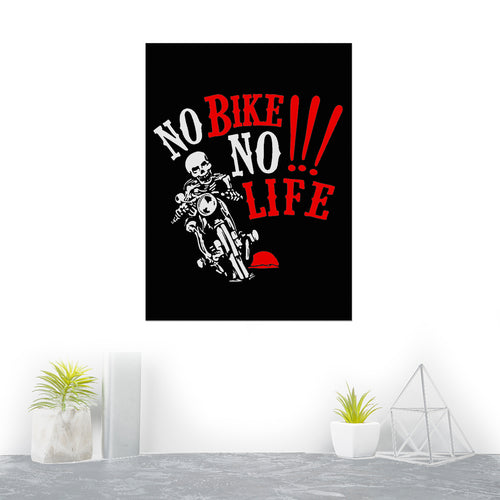 Cuadro Lienzo Canvas - No Bike No Life - Motociclismo