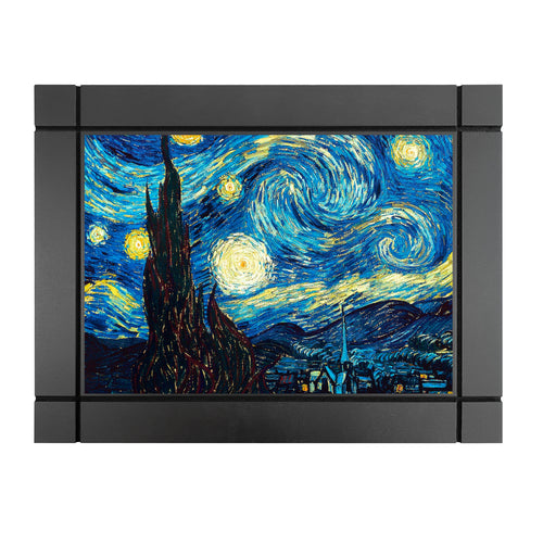 Cuadro Decorativo De Madera Noche Estrellada Van Gogh