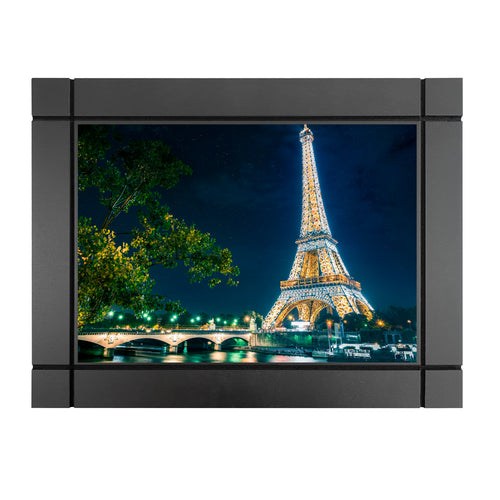 Cuadro Decorativo De Madera Torre Eiffel En Paris Noche