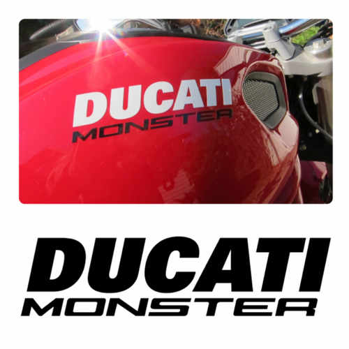 3 Calcomanías Para Motocicleta Ducati Monster
