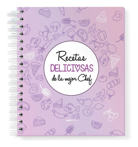 Recetario Libreta Cuaderno Para Recetas Deliciosas De Cocina
