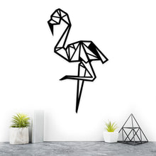 Cargar imagen en el visor de la galería, Cuadro Decorativo Madera Mdf 6mm Tótem Flamingo Geométrico