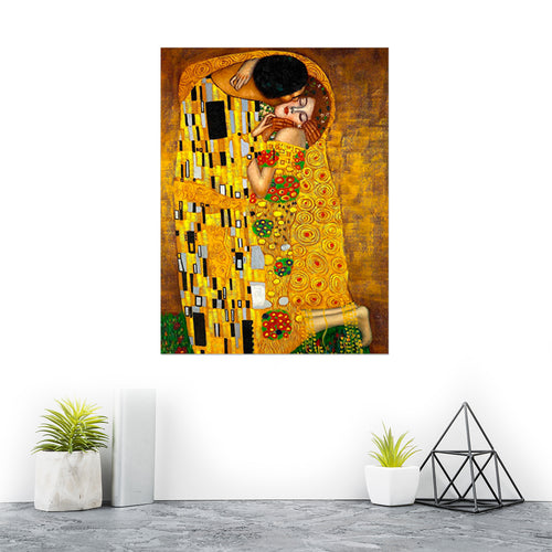 Cuadro El Beso Gustav Klimt Lienzo Canvas