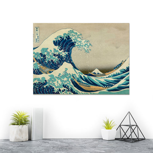 Cuadro La Gran Ola Katushika Hokusai Lienzo Canvas