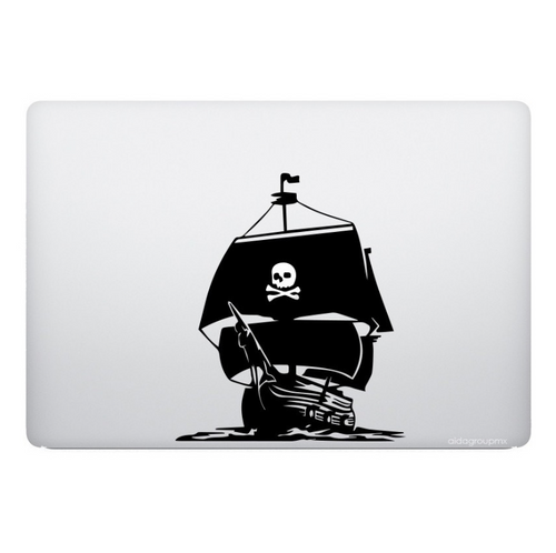 Calcomanía Sticker Laptop Barco Fantasma