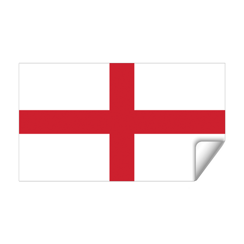 2 Calcomanías Sticker Vinil Bandera De Inglaterra (9cm X 6 Cm)
