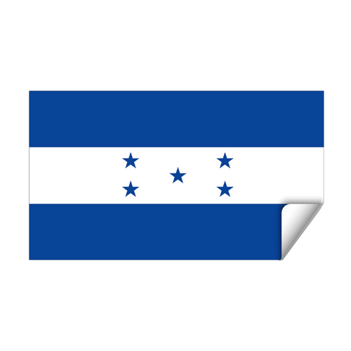 2 Calcomanías Sticker Vinil Bandera De Honduras (9cm X 6 Cm)