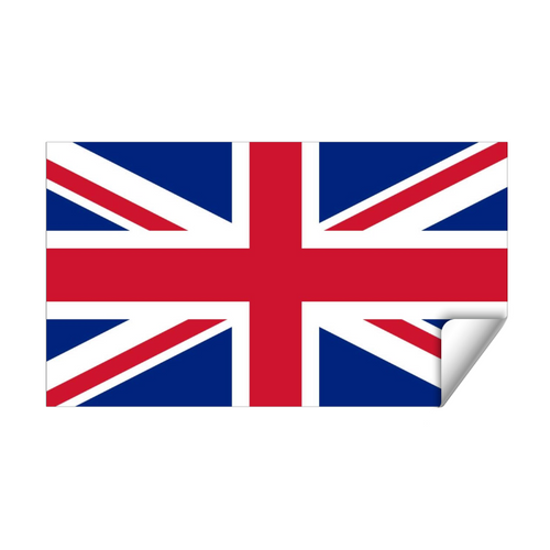 2 Calcomanías Sticker Vinil Bandera De Reino Unido (9cm X 6 Cm)