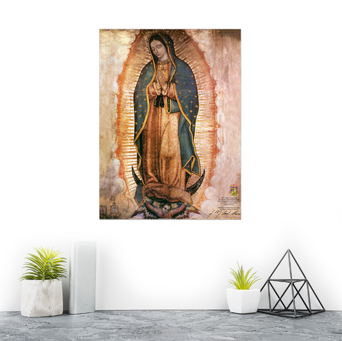 Lienzo Virgen de Guadalupe Copia Fiel De Bascilica Canvas