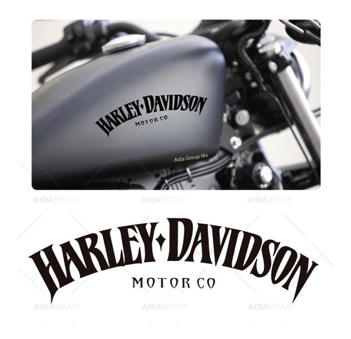 2 Calcomanías Para Motocicleta Logo Harley Davidson